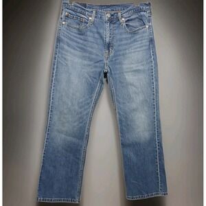 Levi's Mens 527 Slim Boot Cut Jeans Medium Wash 34Wx30L Gorpcore Work Streetwear